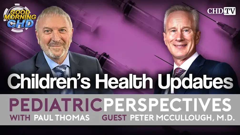 Dr. Paul Thomas and Liz Mumper, M.D. in conversation on Pediatric Perspectives, Show 200 of With the Wind with Dr. Paul, discussing chronic childhood illness, environmental toxins, and informed decision-making for families.